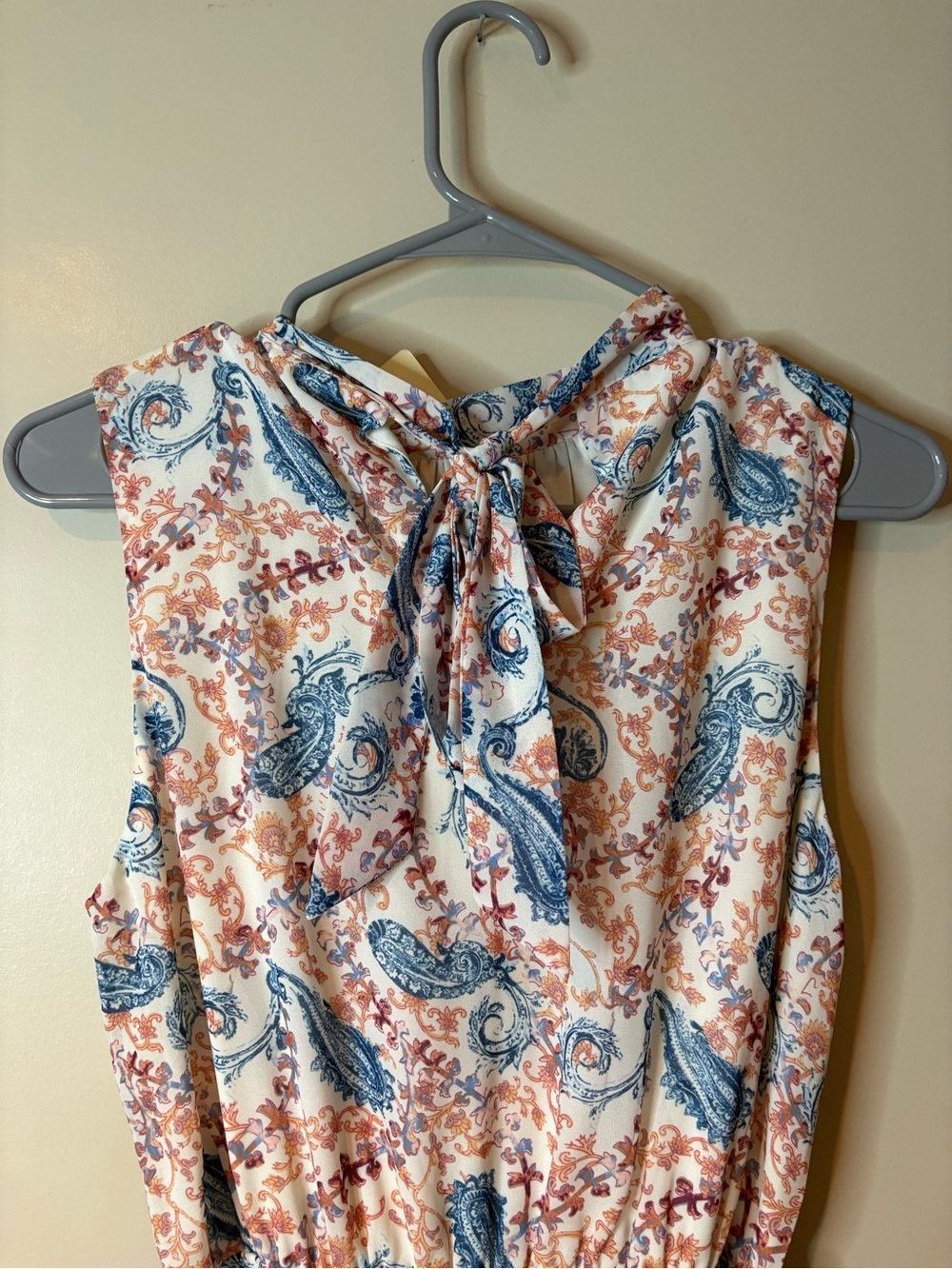 Anthropologie Flying Tomato White Paisley & Floral Tiered Mini Dress NWT - Picture 4 of 6